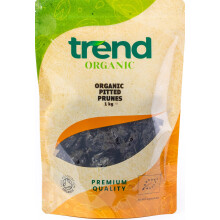 Trend Organic Pitted Prunes 1kg ? Nutritious Natural Snack, Rich in Fibre and Vital Minerals and Antioxidants ? Certified Organic, Vegan, GMO-Free, No