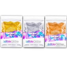 Twinkle my Drink? Christmas Edible Glitter for Drinks & Cake Decoration (Nativity Bundle) 75 Servings | Christmas Cocktail Accessories for Party | 3