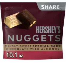 Hershey's Nuggets Dark Chocolate with Almonds Share Size - 10.1oz