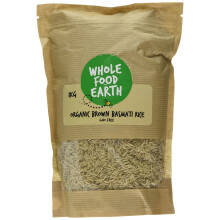 Wholefood Earth Organic Brown Basmati Rice 1kg Vegan | GMO Free | Source of Fibre | Certified Organic