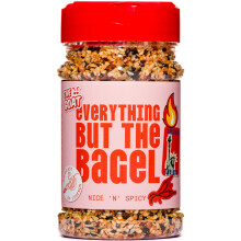 The GOAT Spicy Everything But The Bagel Seasoning Jumbo 180g Shaker - All Purpose Finishing Spice for Meat and Vegetables with Crunchy Sesame and