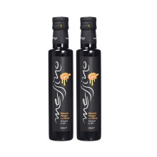 Messino Greek Balsamic Vinegar with Honey ? From Kalamata ? 2 x 250ml Glass Bottles (Total 500ml) ? Sweet & Tangy, Thick Texture ? No Added Sugar ?
