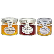 Mixed Pack - Wilkin & Sons of Tiptree Strawberry / Honey / Orange Marmalade Preserves - 8 x 28g Mini Jars of Each Flavour - 24 Unit Mixed Pack -