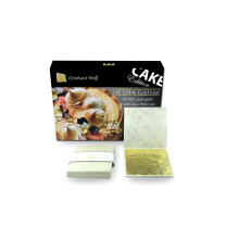 24k Gold Small Edible Gold Leaf Sheets - 30 sheets x 1.2" | Cake Edition | Smaller Size - a Perfect bite | GoldleafKing | edible cake decorations,