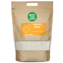 Wholefood Earth Desiccated Coconut 2 kg | GMO Free | Natural | High Fibre