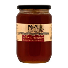 Meli Serron Blossom and Pine Greek Honey 920g glass jar