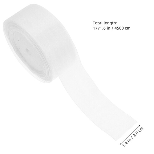 Weißes Chiffonband, 45 m x 3,8 cm 1
