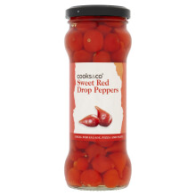 Cooks & Co Sweet Red Drop Peppers 235 g (Pack of 6)