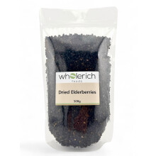 Dried Elderberries Whole (from Poland) 500g - Wholerich Foods