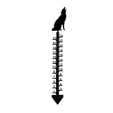 Jauge à neige en fer pour extérieur, 61 cm (24 pouces)