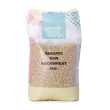 Wholefood Earth Organic Buckwheat ? 3 kg | GMO Free | Vegan | Source of Fibre | Certified Organic