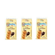 3x Mulino Bianco Flauti Sponge Cake Snack with Chocolate (8 x 35g)