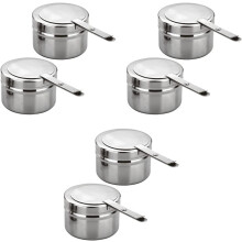 Stainless Steel Chafing Fuel Holder with Cover 6-Pack