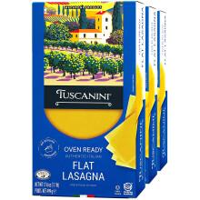 Tuscanini, Oven Ready Authentic Italian Flat Lasagna 500g (Pack of 3) | Dry Lasagne Sheets Made with Premium Durum Wheat