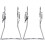 Bike Kick Stand Iron Silver 2 pcs 1