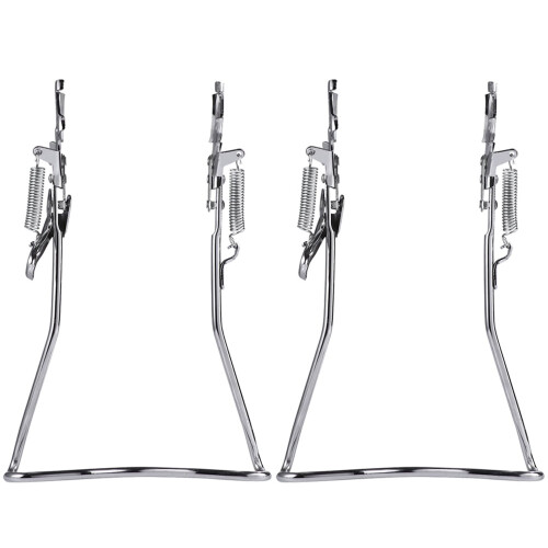 Fahrradständer Eisen Silber 2er-Pack
