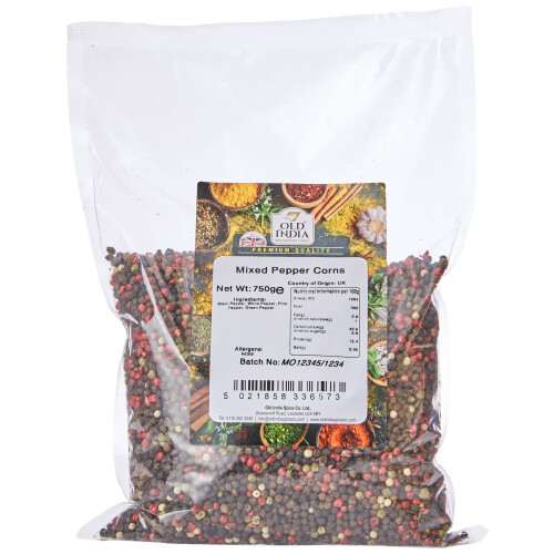 Old India Mixed Pepper Corns 750 g
