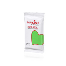Saracino Sugar Paste Model Light Green Modelling Paste 1 kg Gluten Free Made in Italy
