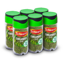 Schwartz Coriander Leaf 7 G | Jar | Pack of 6 | Sweet, Spicy & Citrusy | Versatile Herb | Add Essential Flavour to Mexican, Middle Eastern and Asian