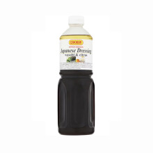 Nihon Shokken Japanese Dressing - Soy Sauce and Wasabi 1L | Authentic Japanese Salad Dressing, Savory & Spicy Flavor for Salads, Marinades & Sushi
