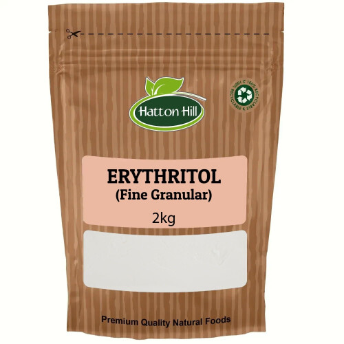 100% Erythritol 2kg Zero Calorie Plant-Based Sugar Alternative by Hatton Hill