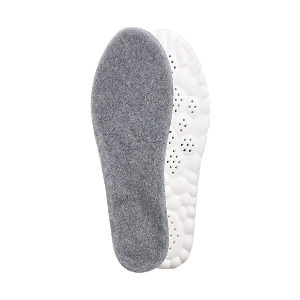 Thermal wool insoles with airflow vents, 2-pack
