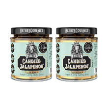 Haynes Gourmet Candied Jalapenos? Sweet and Spicy Jalapeno Chillies and Hot Sauce (2 Pack, Green Rings)