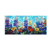 Película adhesiva estática para ventanas con estampado floral de flores de magnolia.