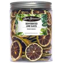 Dehydrated Dried Lime Slices Wheels | 50 + Servings Approx. | 100% Natural No Added Sugars | Cocktails, Wreath Making, Tea, Cakes, Garnish Decoration
