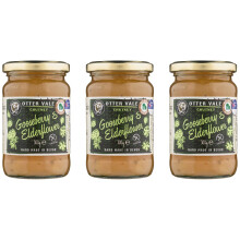 Otter Vale - Gooseberry & Elderflower Chutney, gooseberry fruit with more than a hint of elderflower, hand-made in Devon, gluten-free, 300g glass jar