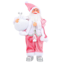 Rosa Weihnachtsmann-Tischdekoration (1 Stück)