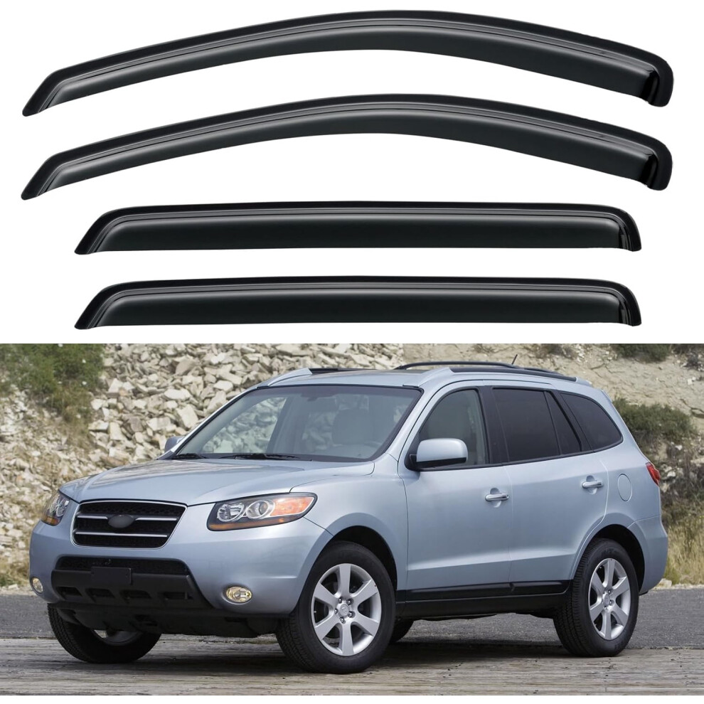 Window Visors For 2007Â2012 Hyundai Santa Fe 908436139816