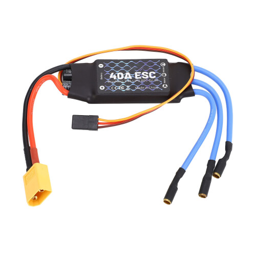 40A Brushless ESC XT60-Stecker, Schwarz, 2-4s LiPo 1