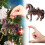 Acryl paard kerstornament 2030 1