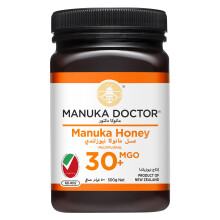 MANUKA DOCTOR - MGO 30 Manuka Honey Multifloral, 100% Pure New Zealand Honey. Certified. Guaranteed. RAW. Non-GMO (500g)