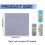 Eguiwyn microfiber cleaning cloths reusable 20x20cm 3