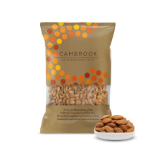 Cambrook Hickory Smoke Seasoned Almonds Vegan, 1 kg Bag