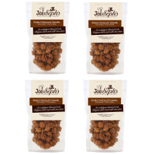 Joe & Seph's Double Chocolate Popcorn (4x80g)| gourmet popcorn, air-popped popcorn, chocolate snack, sweet popcorn, movie night snacks