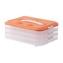 Airtight Stackable Cookie & Dumpling Storage Box, 3-Layer