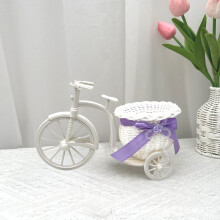 Imitation Vine Storage Basket Purple 27x15x18cm