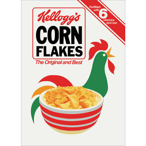 Dexam Vintage Kelloggs Cornflakes Cockerel Tea Towel