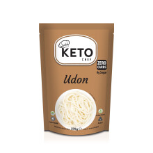 Keto Chef Thick Instant Udon Noodles (Pack of 6, 270g)- Konjac Vegan Noodle, Zero Fat, Sugar & Carb, Shirataki, Made from Free-from Flour, Healthy Low