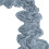Blue Crepe Table Runner 90 x 180 cm 1