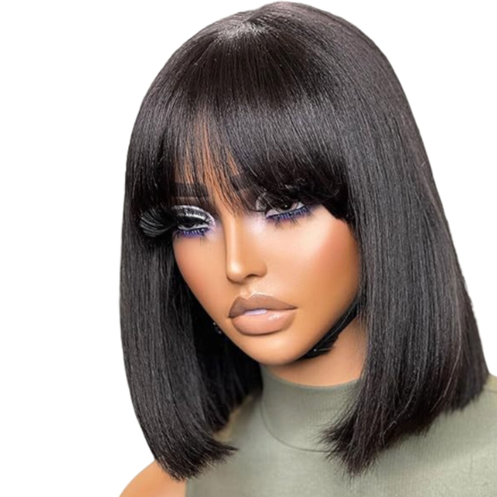 Short Curly Synthetic Wig for Women Heat-Resistant Fiber