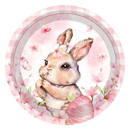 Easter Watercolor Tableware Set 7" & 9" Plates Cups Napkins
