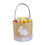 Easter Bunny Storage Basket with Striped Design 1