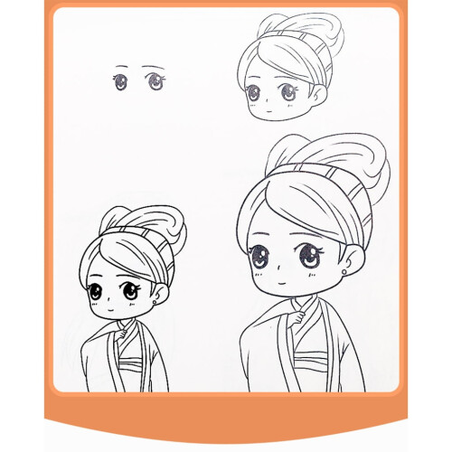Animes Character Line Comics Drawing Pad With Multiple Templates For Students And Art Enthusiasts 2