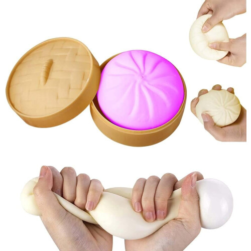 Lilla dumpling stressbold håndlavet squishy fidget med