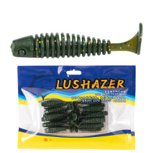 Esche artificiali morbide T-Paddle per persico trota, crappie e spigola – 20 pezzi
