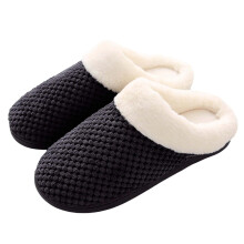 Herrtofflor med mysig memory foam-teknik, absorberar svett och förhindrar lukt, inomhus-/utomhusbruk, gummisula, storlek 36-44